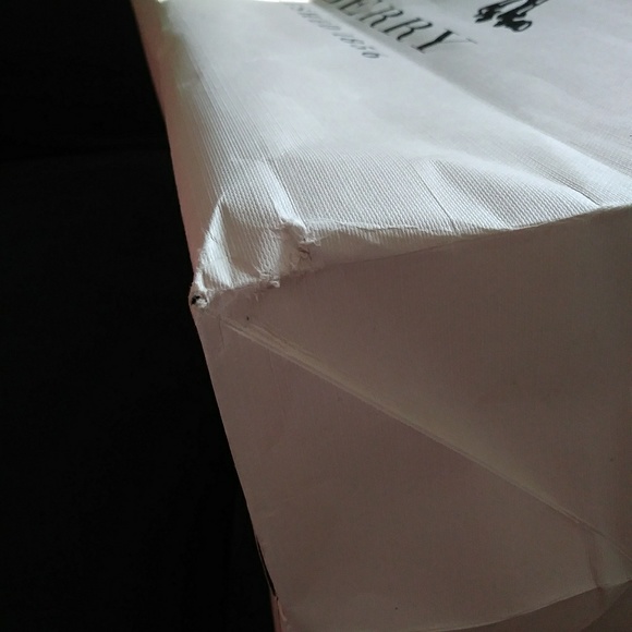 21" long cream BURBERRY shopping bag - Picture 4 of 6